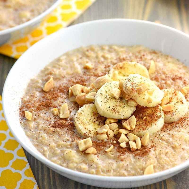 Peanut Butter Banana Protein Oats