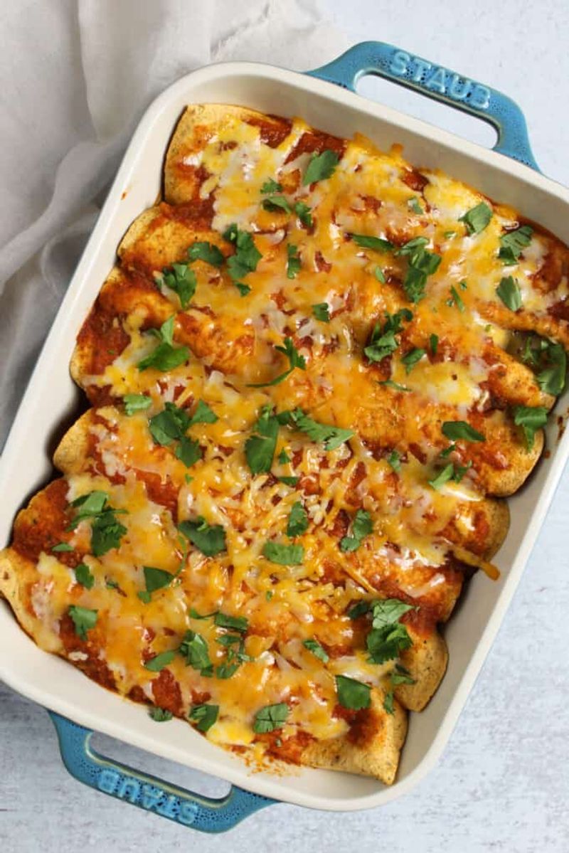Air Fryer Chicken Enchiladas