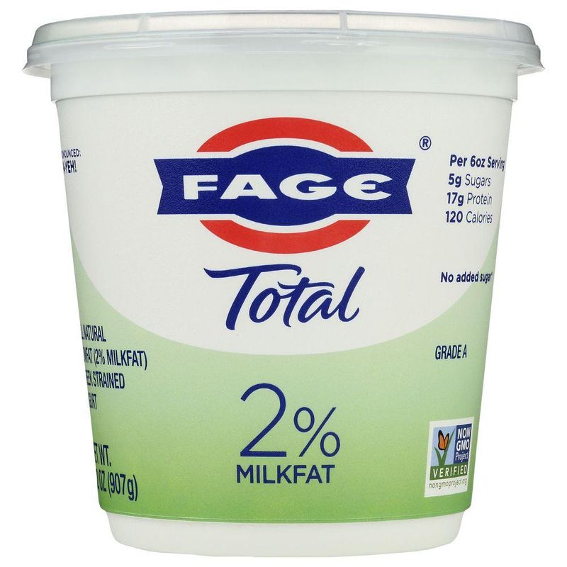 Plain Greek Yogurt, 2 Percent Milkfat