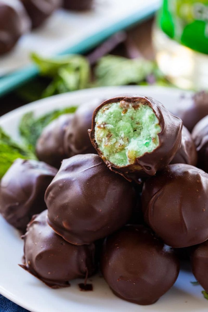 Mint Chocolate Truffles