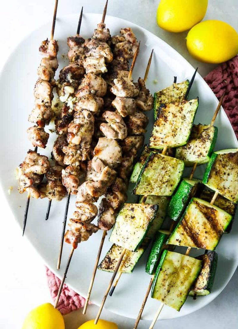 Chicken And Zucchini Skewers