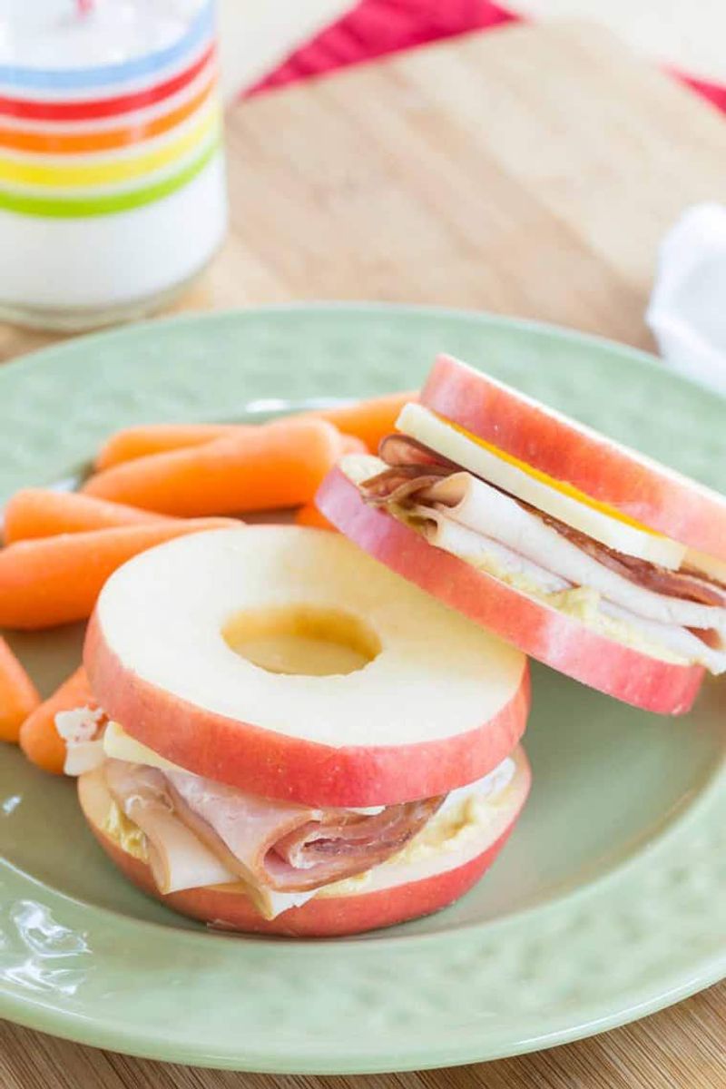 Turkey Apple Cheddar Stackers