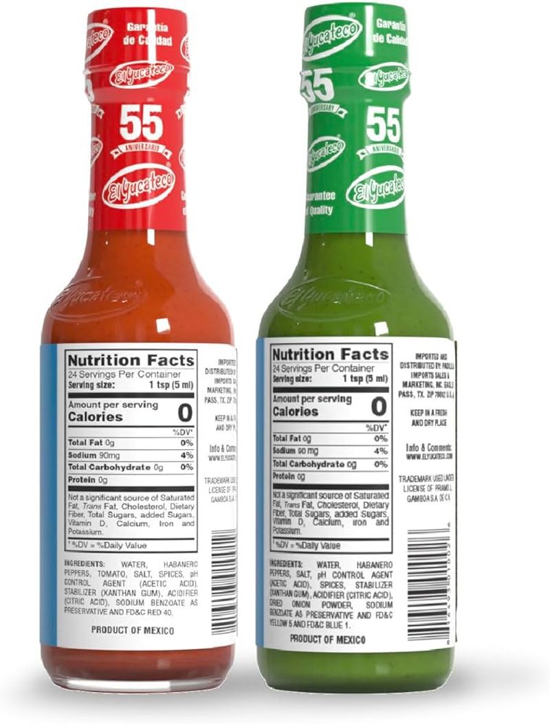 Salsas labeled by heat