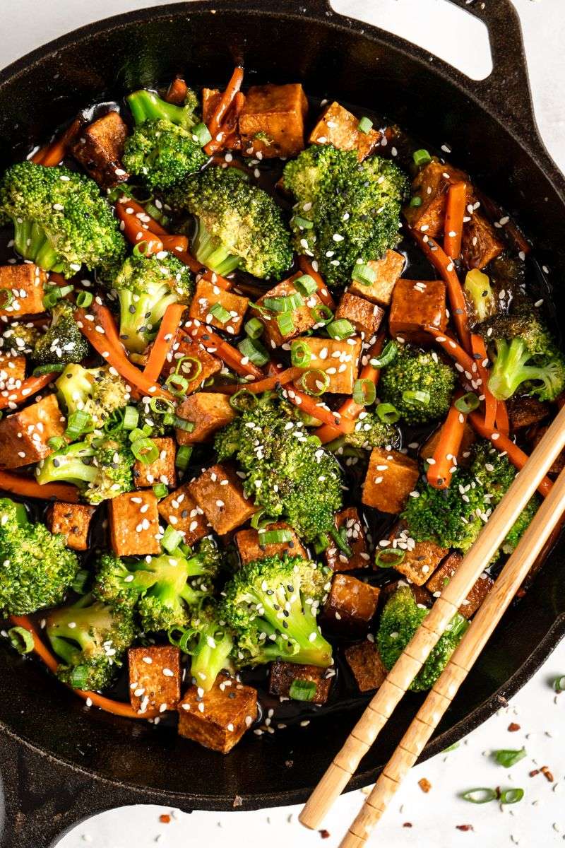 Stir-Fry With Tofu Or Chicken And Frozen Veg