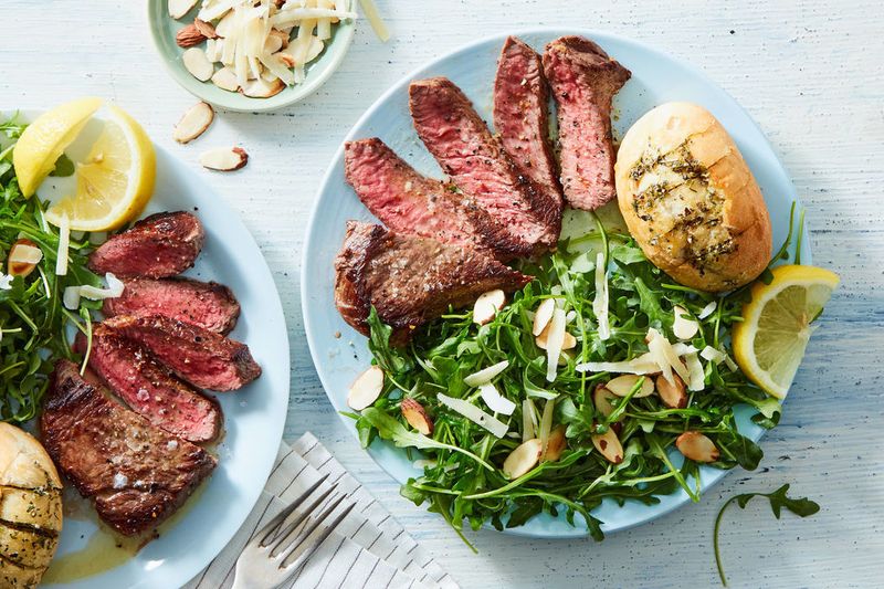 Steak Tagliata with Arugula and Parmesan