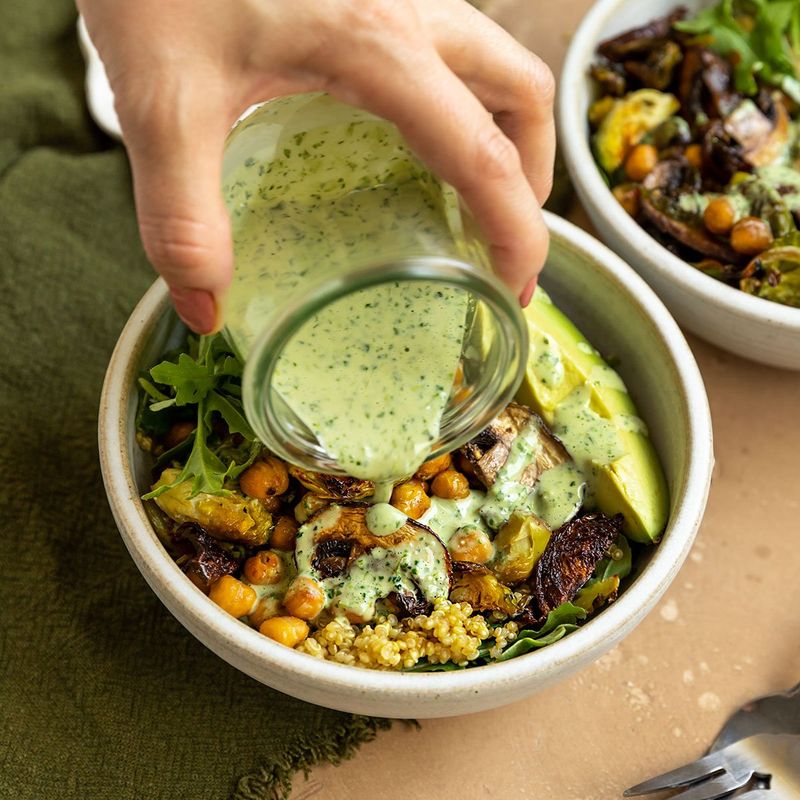 Arugula Grain Bowl With Roasted Veggies