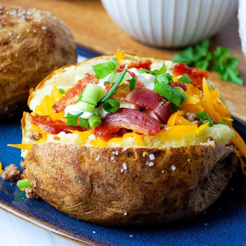 Baked Potatoes With Clean Out The Fridge Toppings