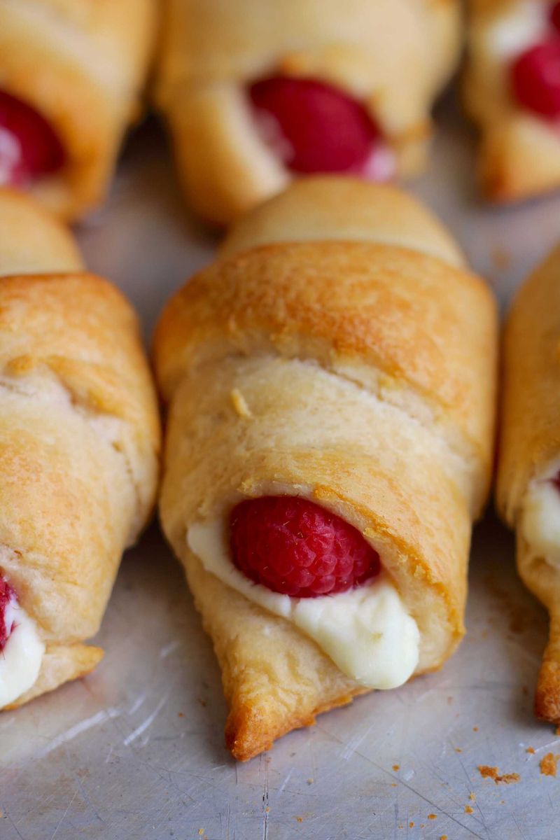 Raspberry Cheesecake Crescents