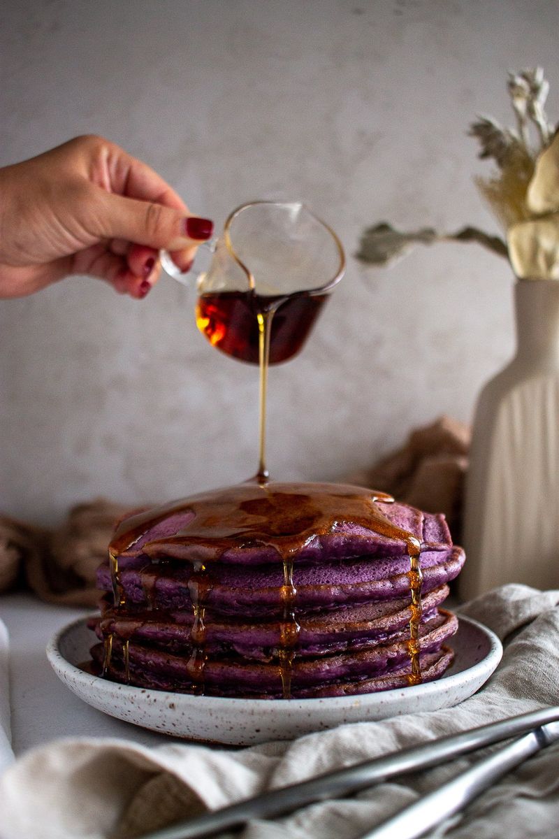 Purple Ube Pancakes