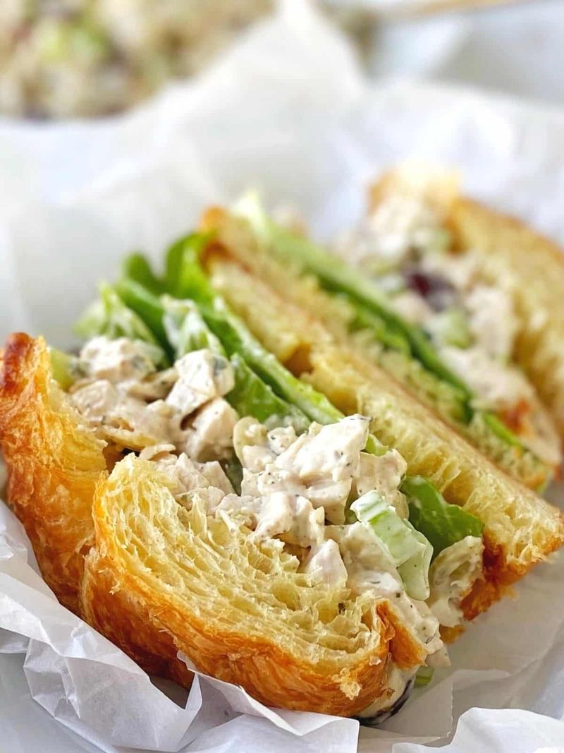 Chicken salad croissant