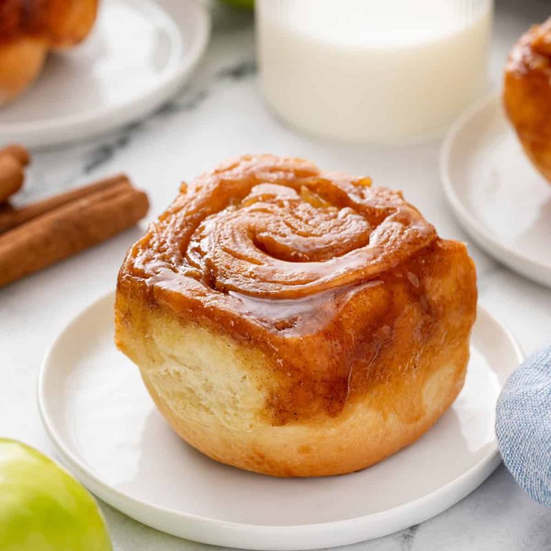 Caramel Apple Cinnamon Rolls