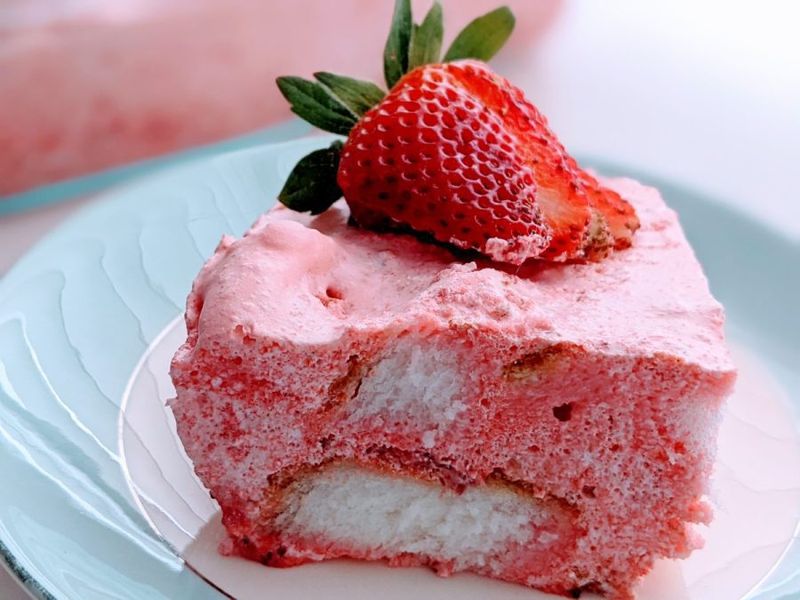 Strawberry Jello Angel Fluff