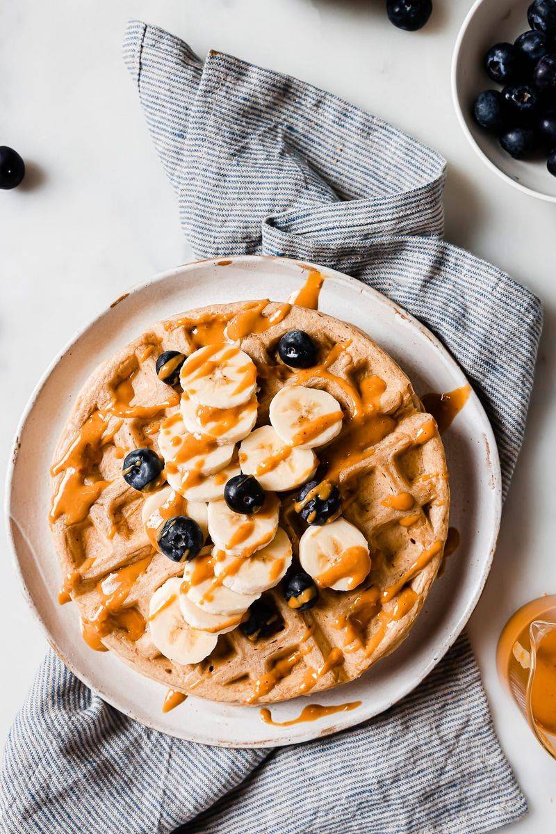 Toasted Waffle With Nut Butter
