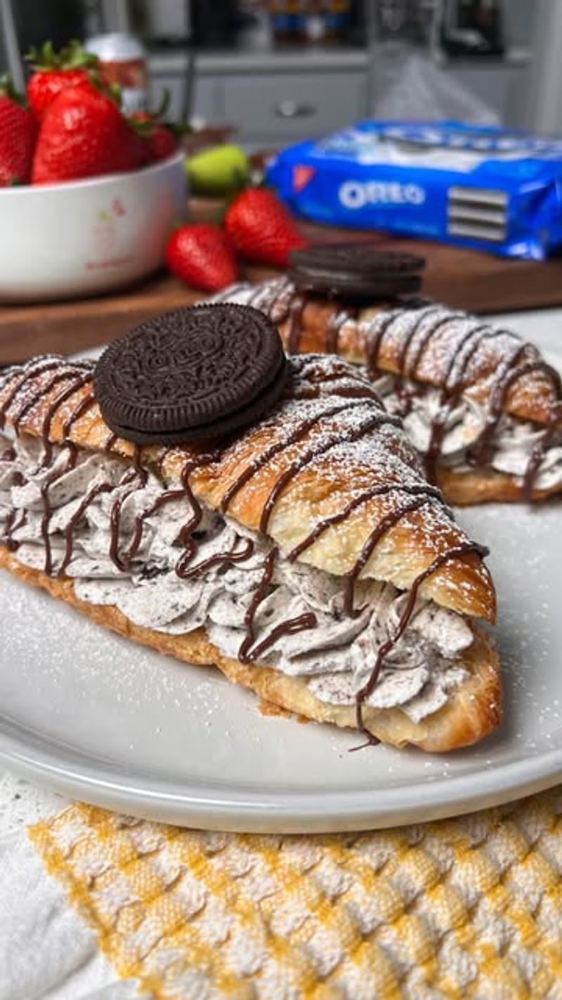 Cookies-and-cream croissant