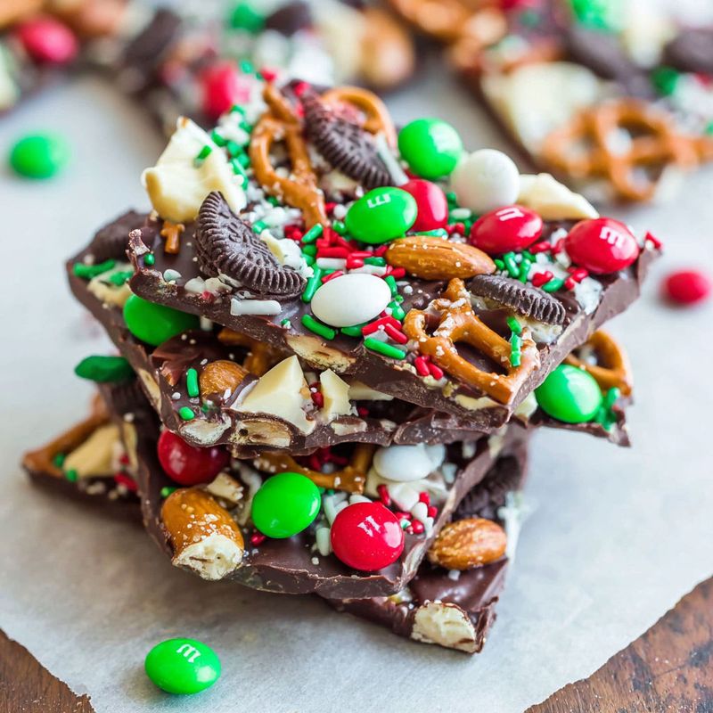 M&M Chocolate Bark