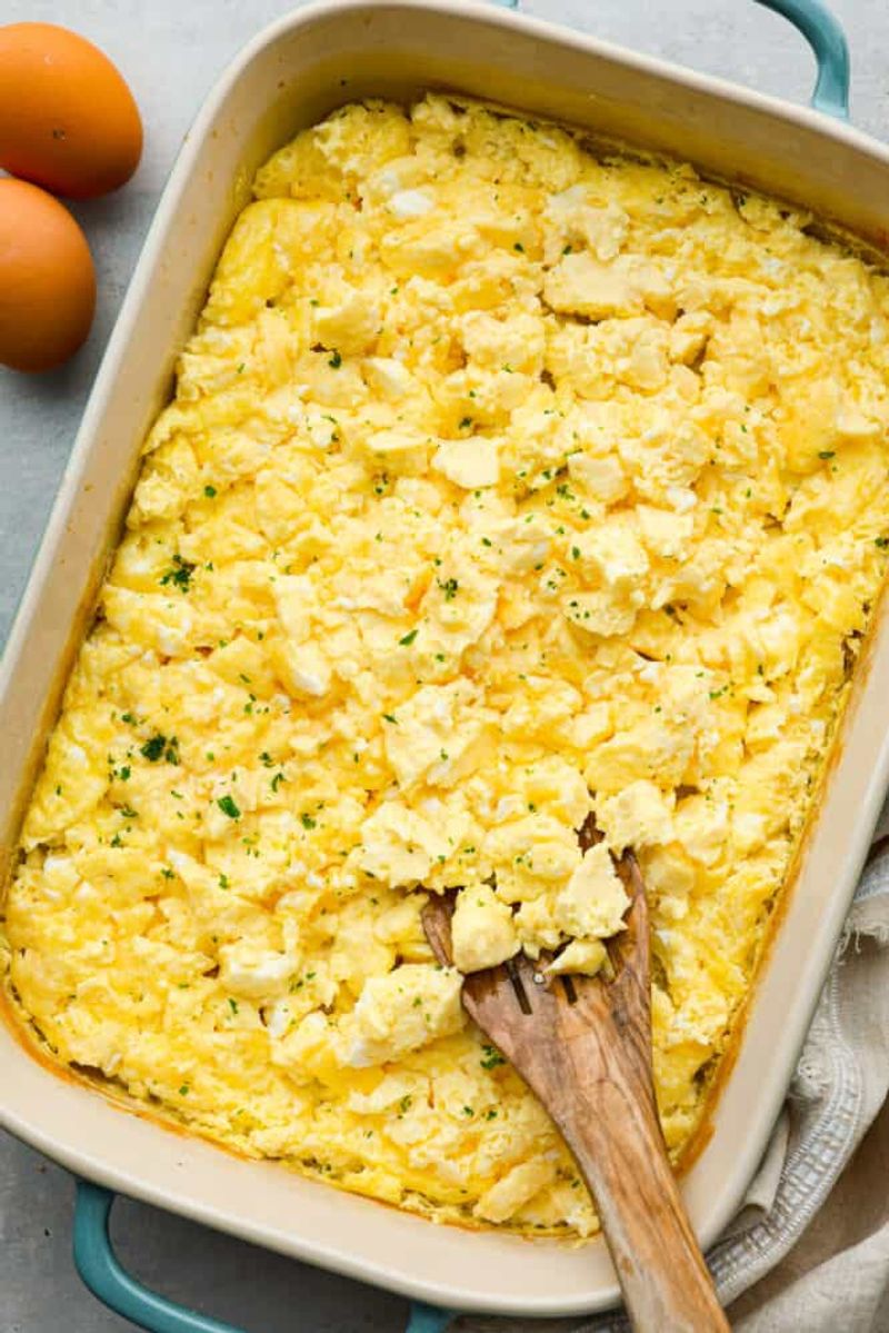 Scrambled Eggs For A Crowd (Oven-Baked)