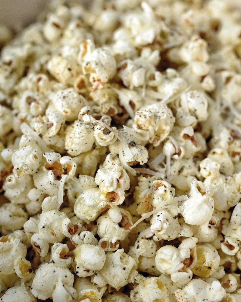 Air Popped Popcorn With Parmesan