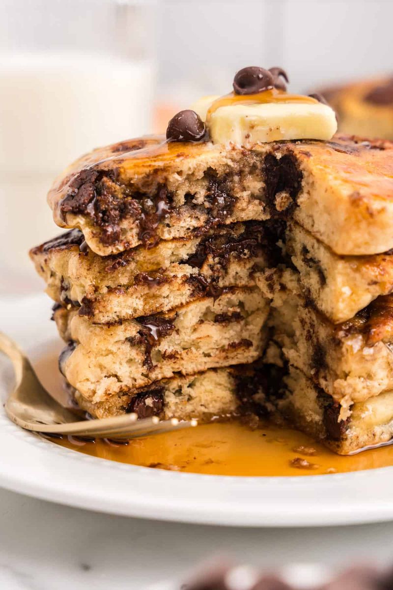 Dark Chocolate Chip Pancakes