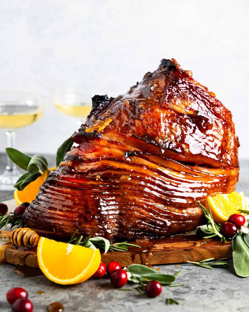 Honey Glazed Ham with Citrus