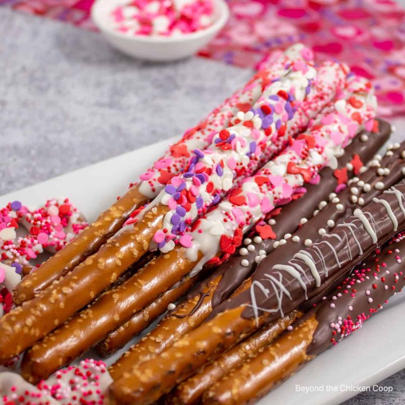 Chocolate-Covered Pretzel Rods