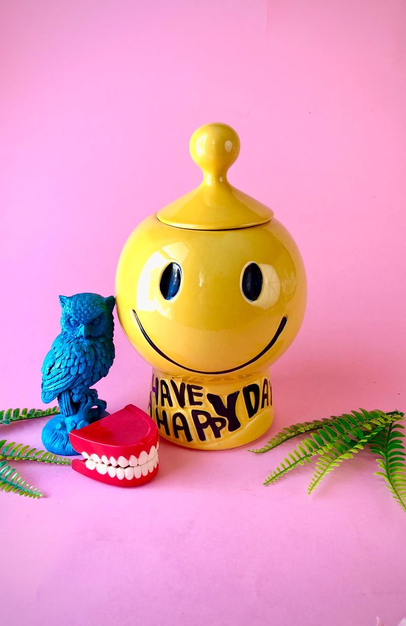 McCoy Smiley Face Jar