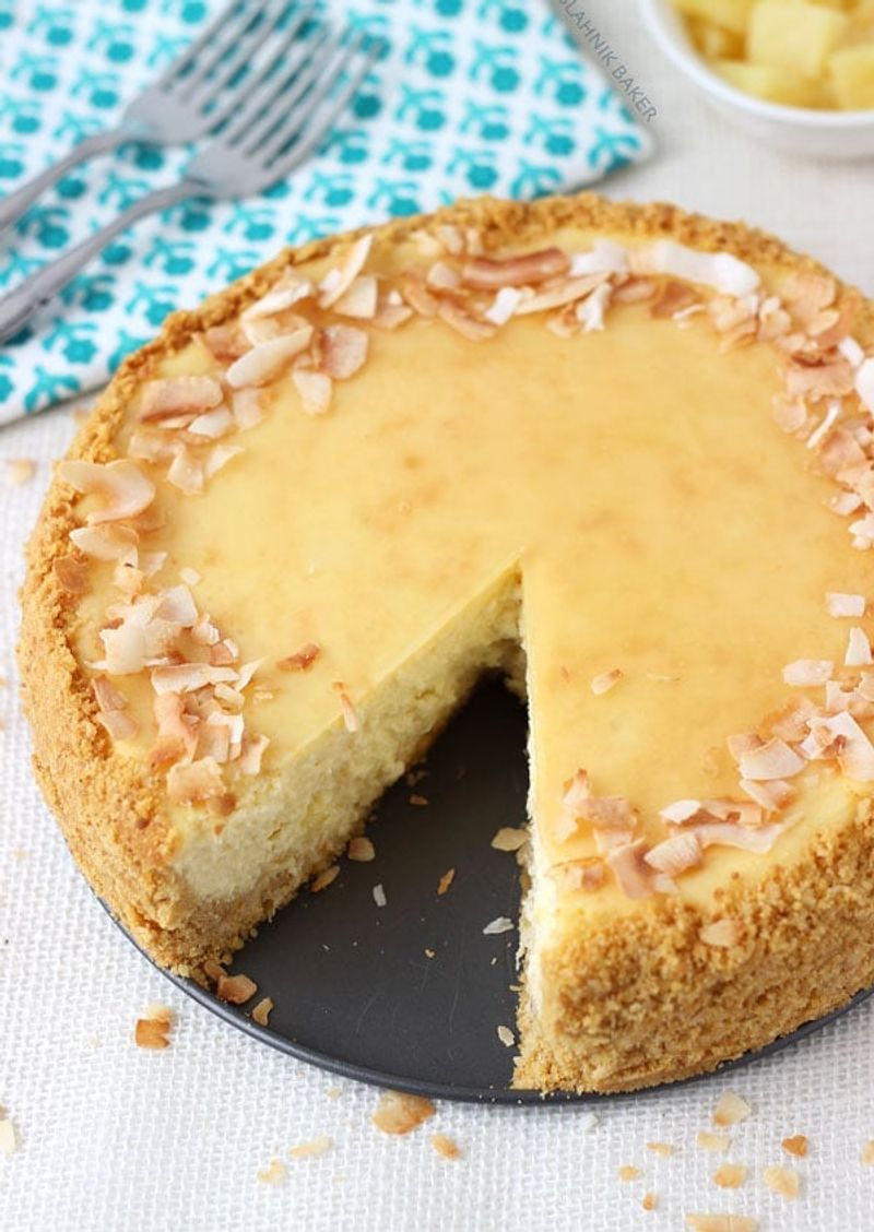 Coconut Pineapple Cheesecake