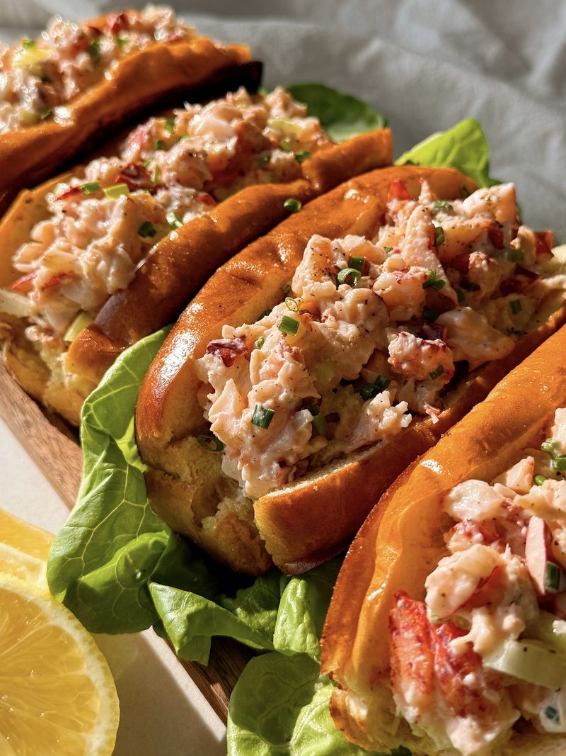 Lobster Rolls With Lemon Chive Mayo