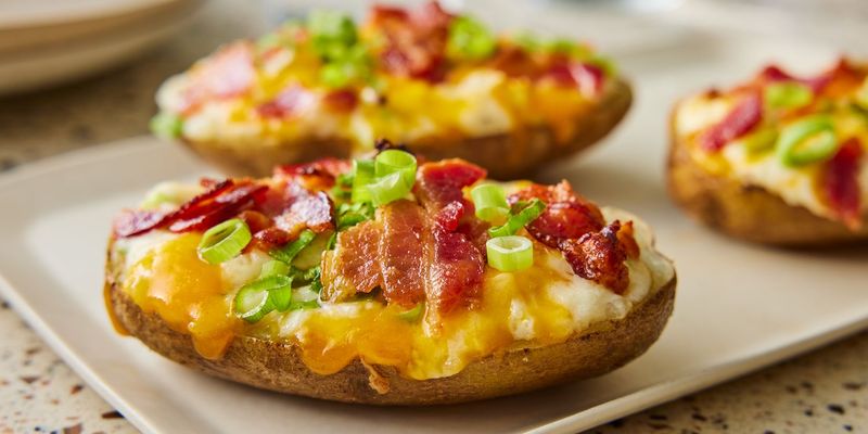 Cream Cheese and Bacon-Stuffed Potatoes
