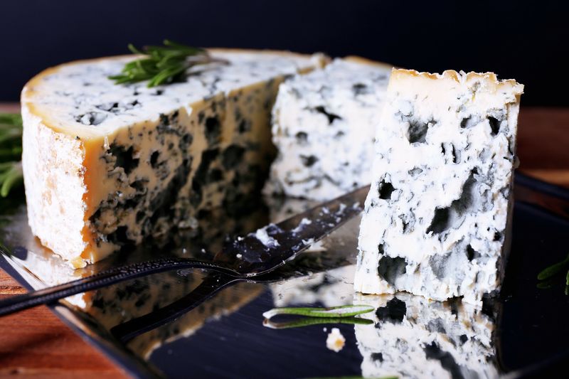 Strong blue cheeses