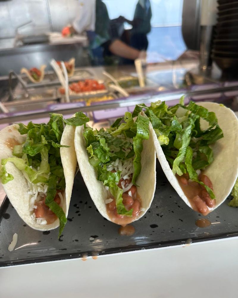 Fish tacos by the pool