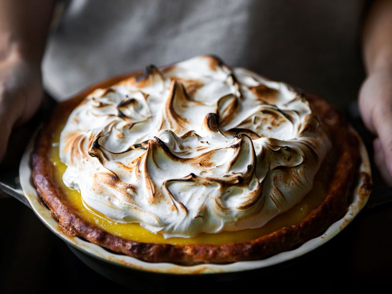 Lemon Meringue Pie with Tall Peaks