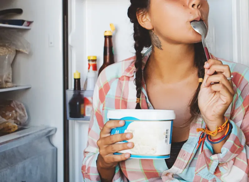 Ice cream pints you eat from the container