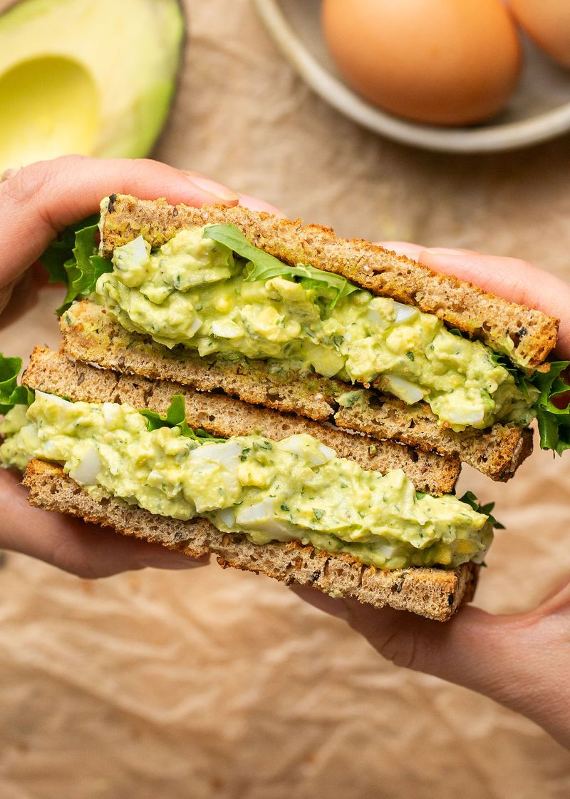 Swap mayo for avocado or Greek yogurt