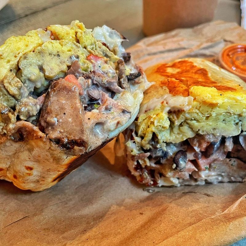 North Carolina: Pork BBQ Burrito at Torchy's Local Fusion