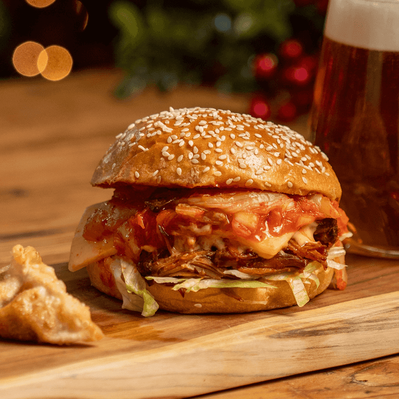 Kimchi Fire Burger at Seoul Sister