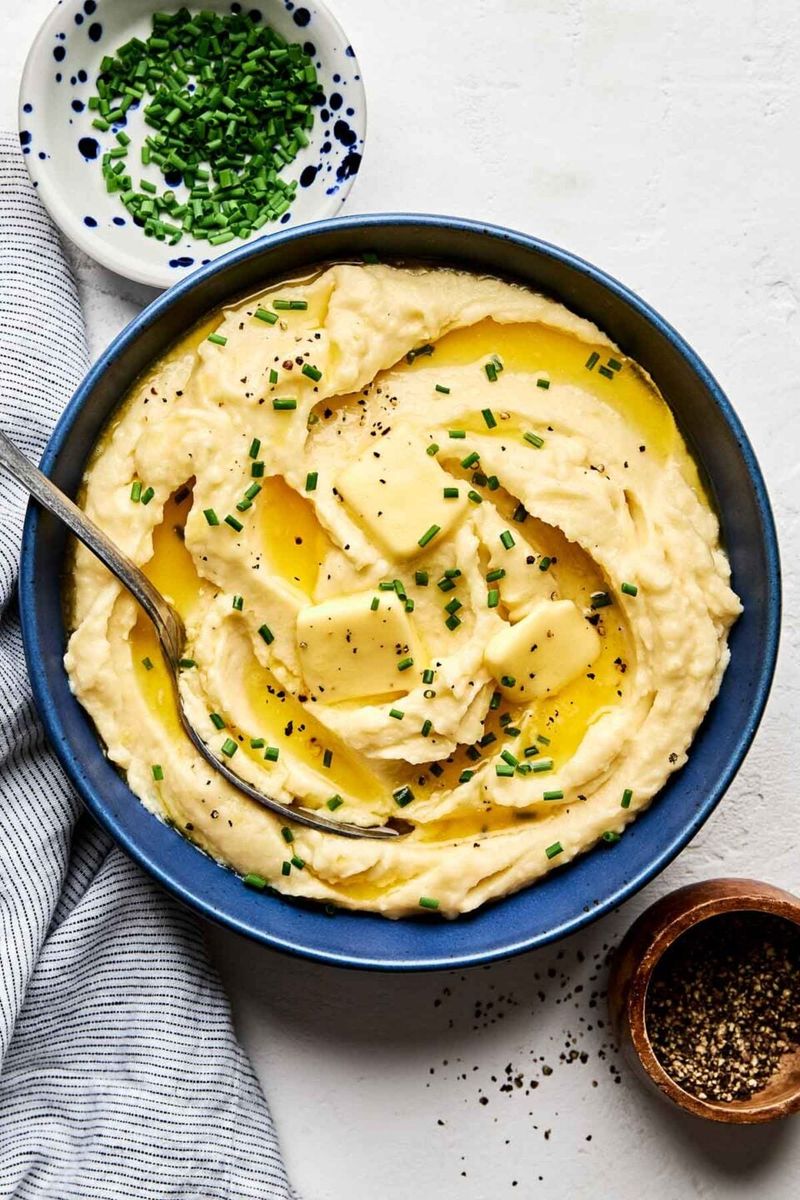 Mashed Potatoes with Cream and Butter