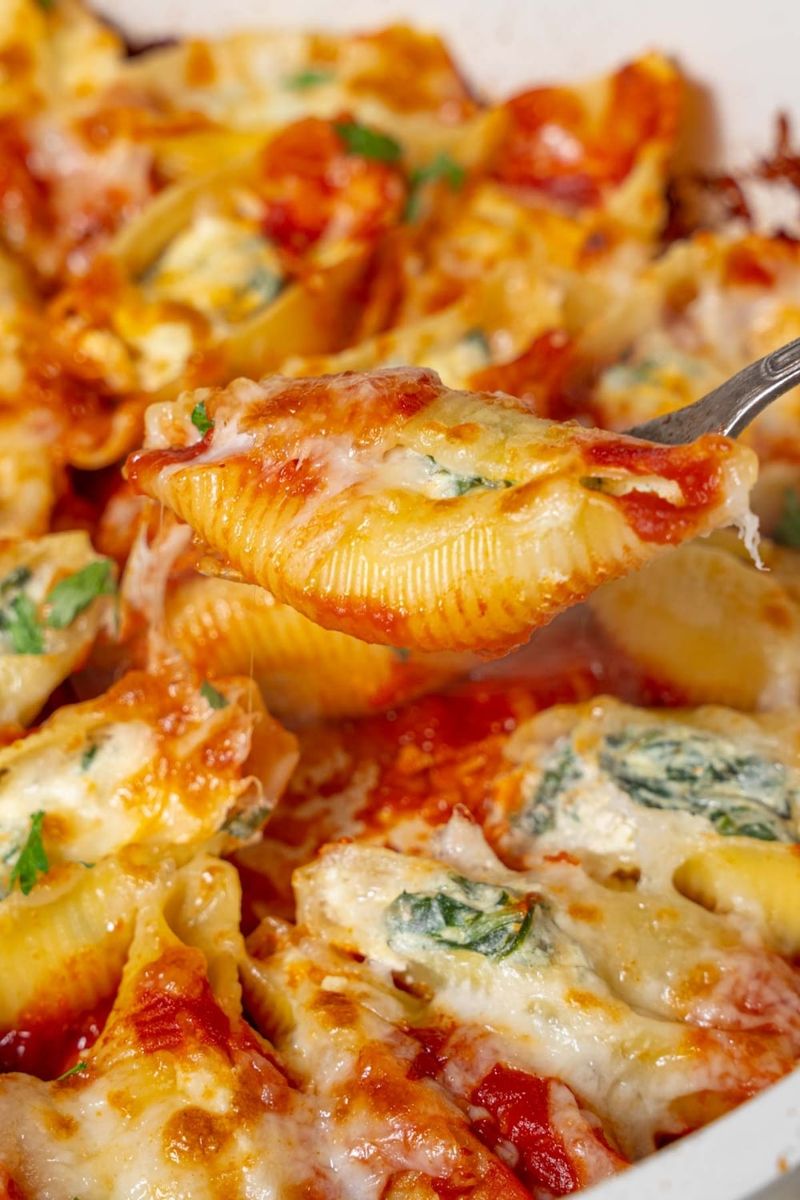 Cottage Cheese Stuffed Shells