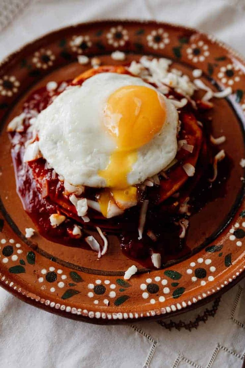 Stacked enchiladas as the household standard