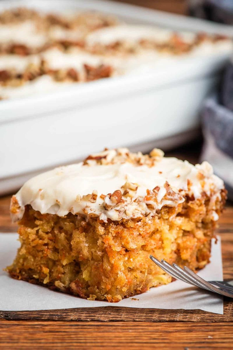 Carrot Sheet Cake with Cream Cheese Frosting