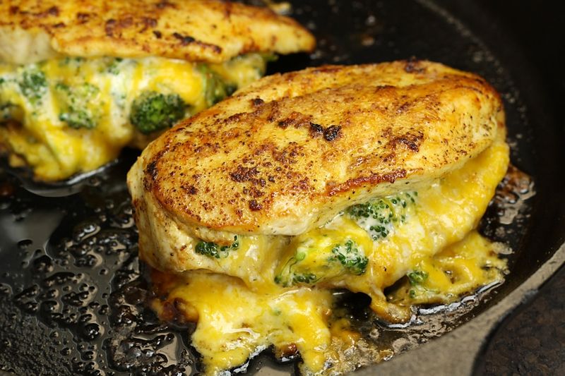 Broccoli Cheddar Stuffed Chicken