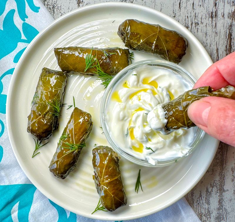 Grape leaves