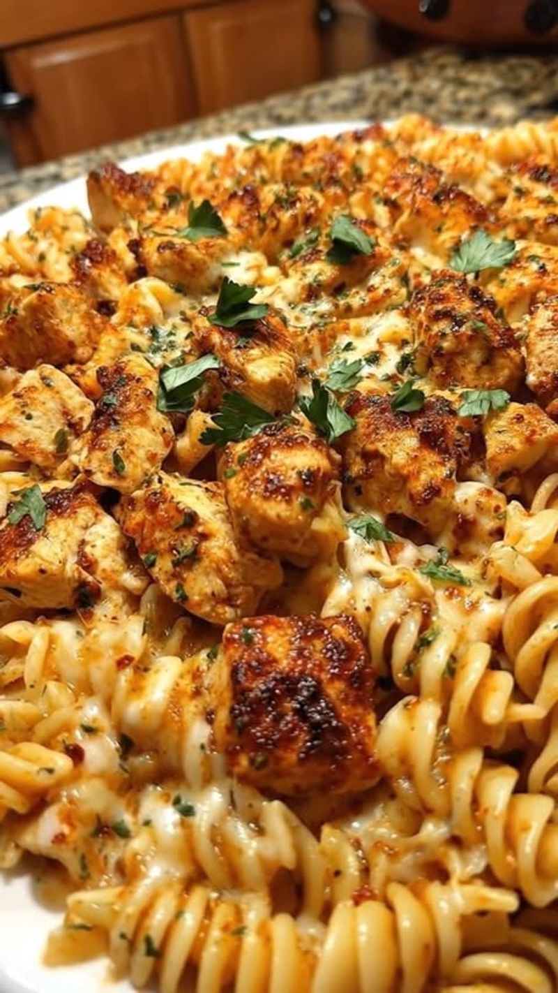 Rotini With Chicken Parmesan Flavors