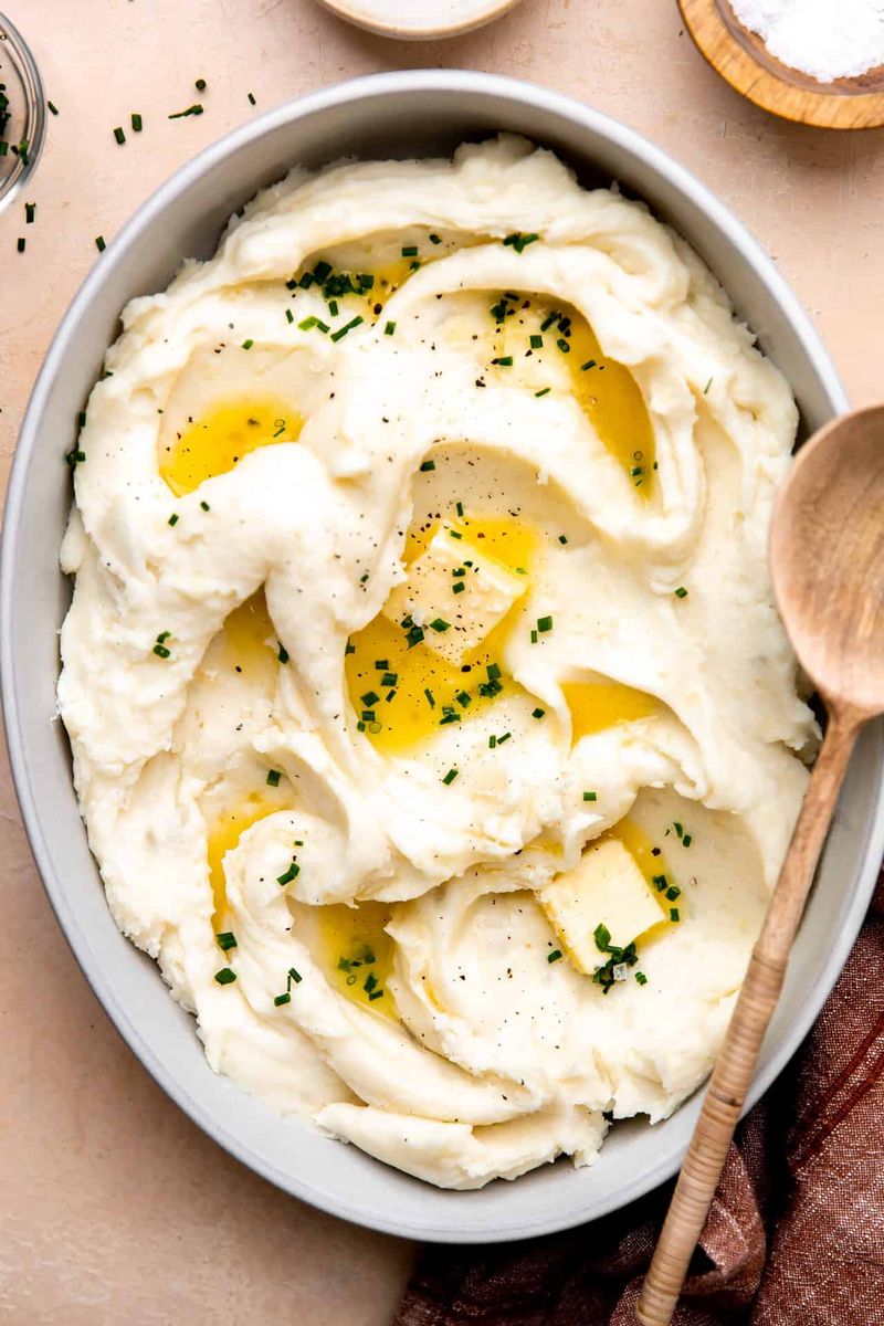 Mashed Potatoes With Broth And Butter
