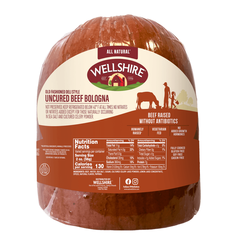 Wellshire All Natural Beef Bologna