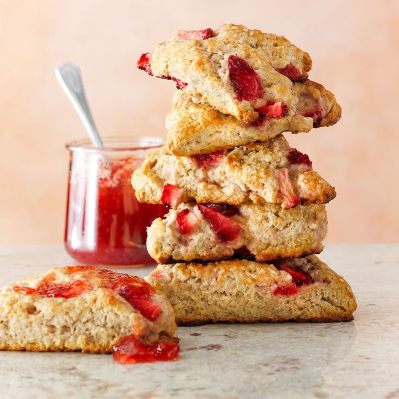 Strawberry Cream Scones