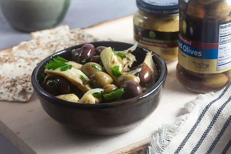 Mixed Olives and Marinated Artichokes