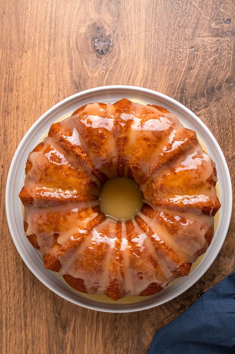 Butter Rum Glazed Bundt Cake