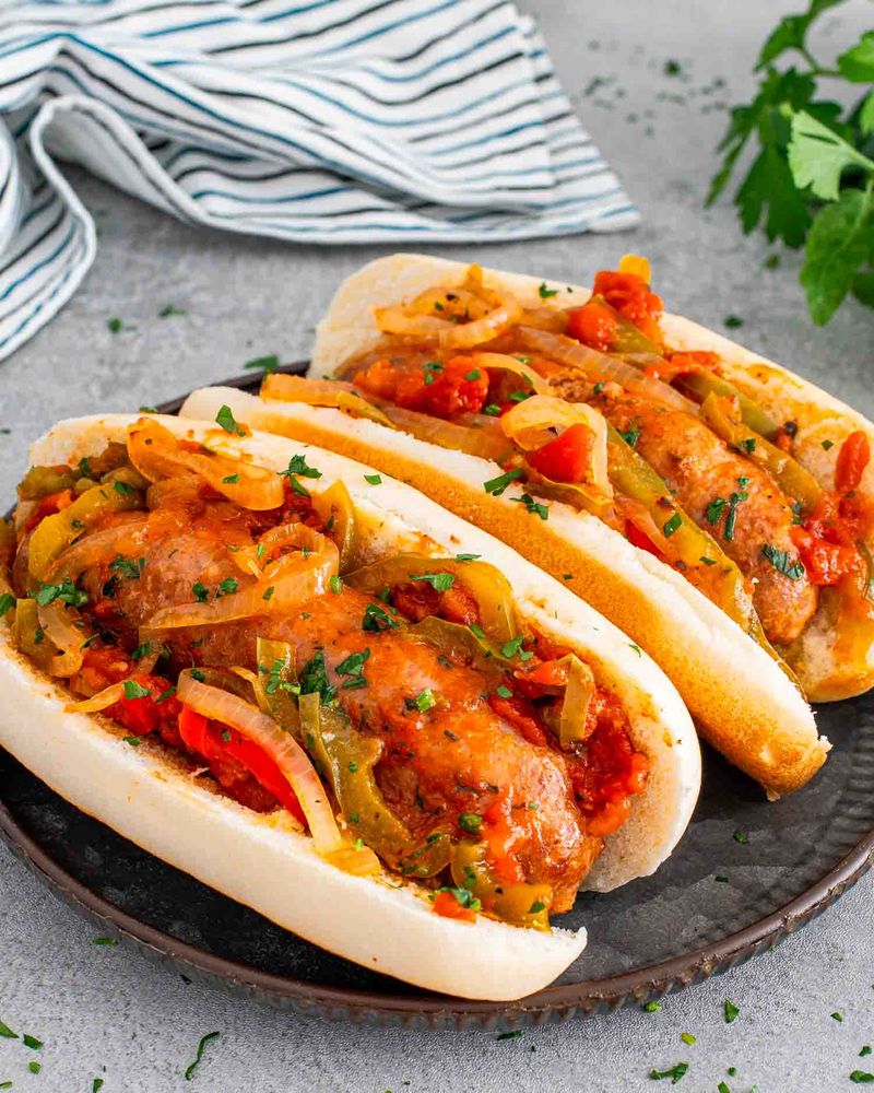 Slow Cooker Sausage And Peppers