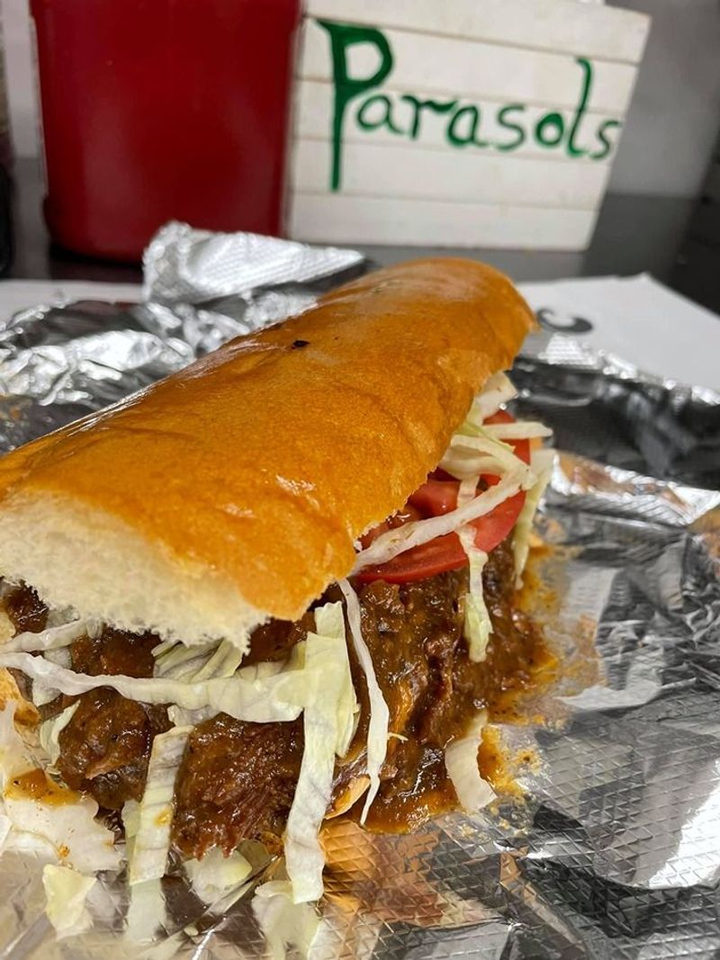 Debris Roast Beef Po’boy — Parasol’s, New Orleans, LA
