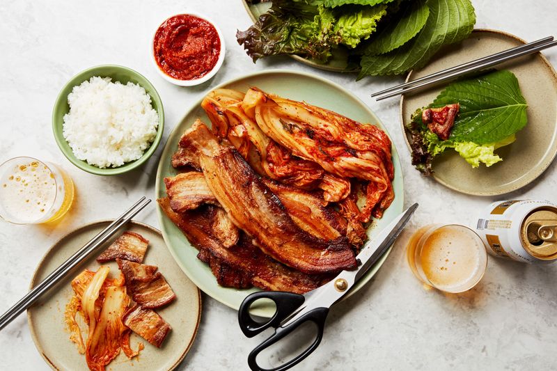 Samgyeopsal (pork belly)